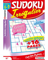 Abonnement Sudoku Irrégulier (niveau 6/9)